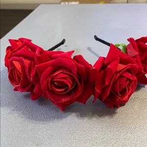 Red Rose Headband